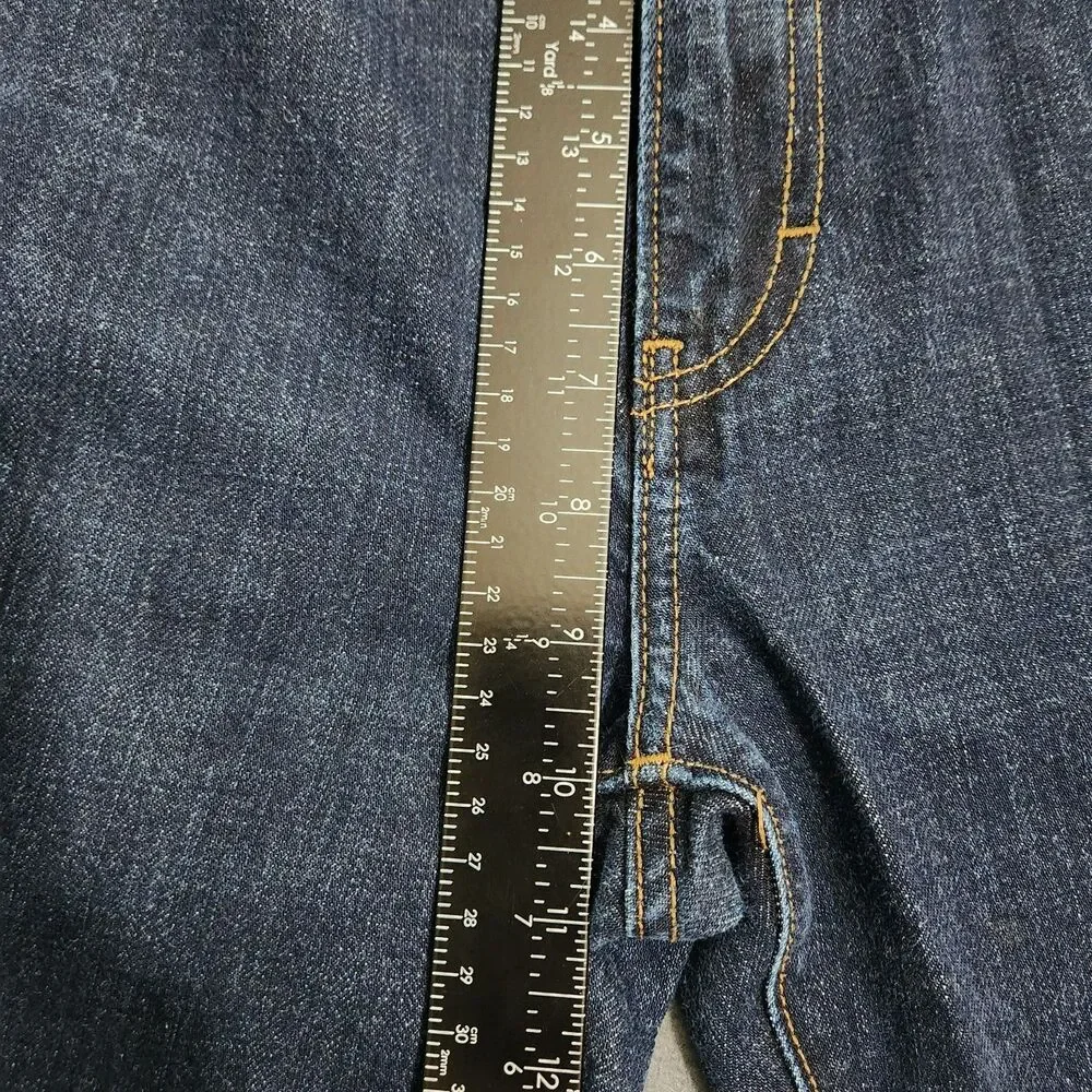 J. Crew Mercantile Jeans Men 32X34 (33X31.5) Dark Wash Slim Straight Leg